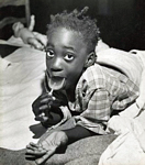 Girl eating lollipop