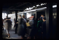 disembark/board train